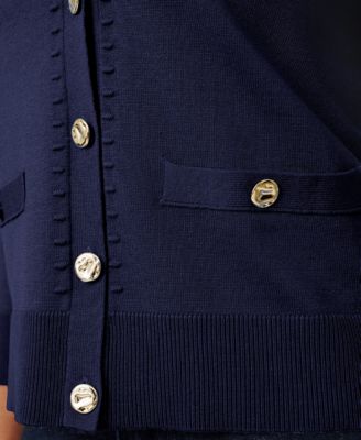 Women's V-Neck 3/4-Sleeve Cardigan 