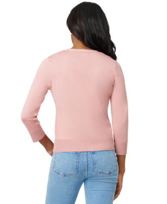 Women's V-Neck 3/4-Sleeve Cardigan 