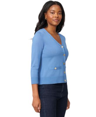 Women's V-Neck 3/4-Sleeve Cardigan 