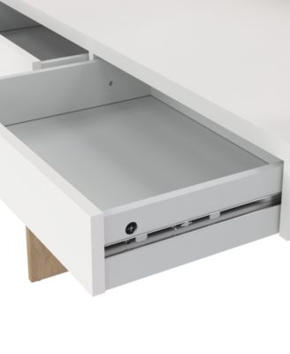 40.2" Wide 2 Storage Drawer Home Office Writing Desk