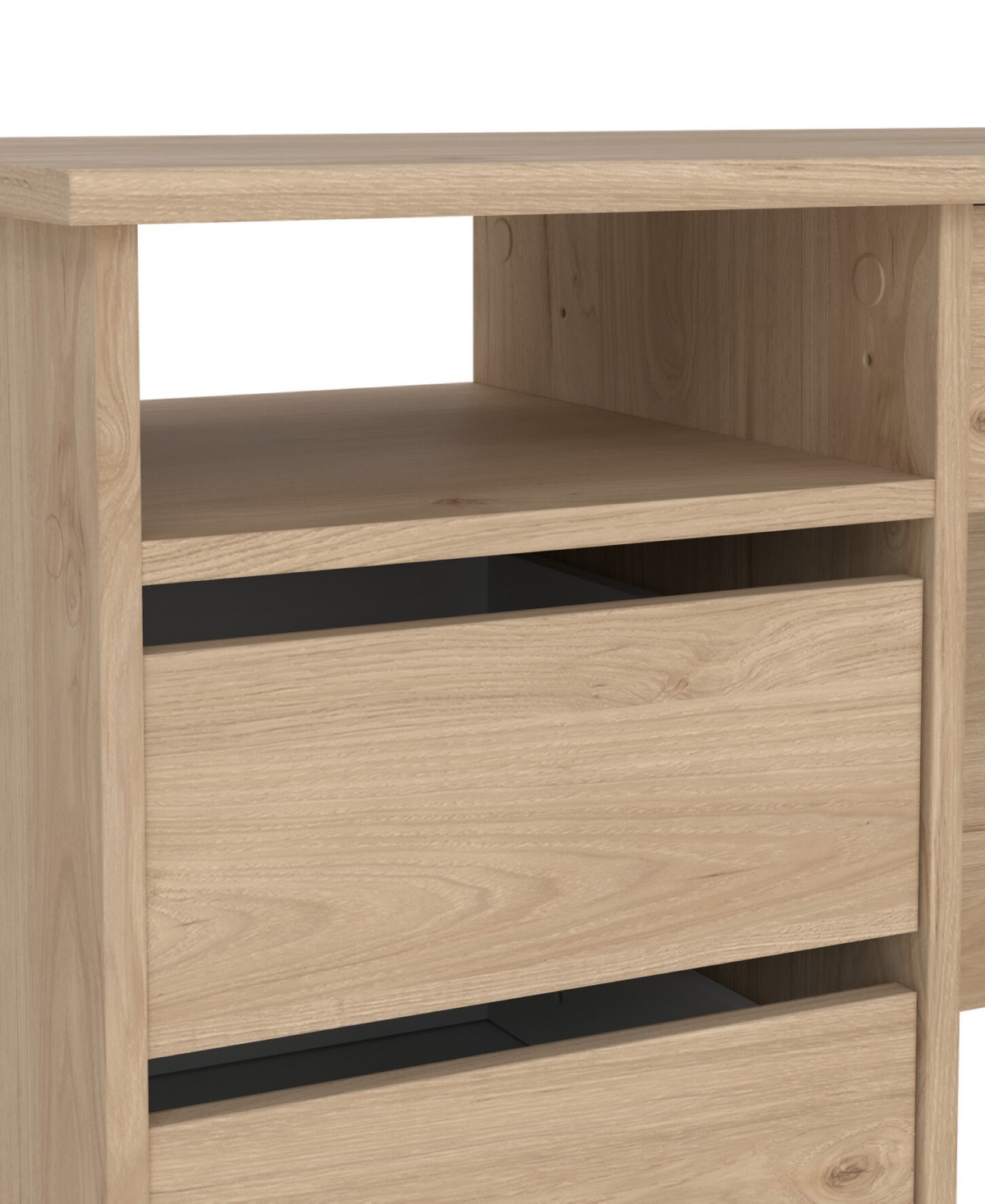 Tvilum 29.76" Wood 4 Storage Drawer Home Office Writing Desk