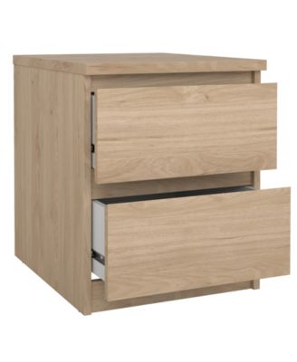 19.49" High 2 Drawer Nightstand