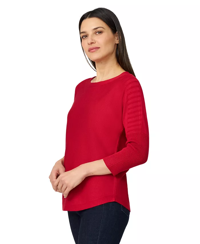 Women's Boatneck Button-Back Dolman-Sleeve Sweater - thumbnail 7