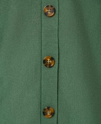 Women's Boatneck Button-Back Dolman-Sleeve Sweater