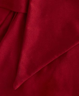 Juniors' V-Neck Tiered Tie-Back Gown