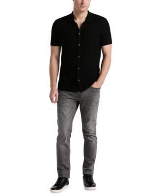 Men's Mesh Button-Front Shirt