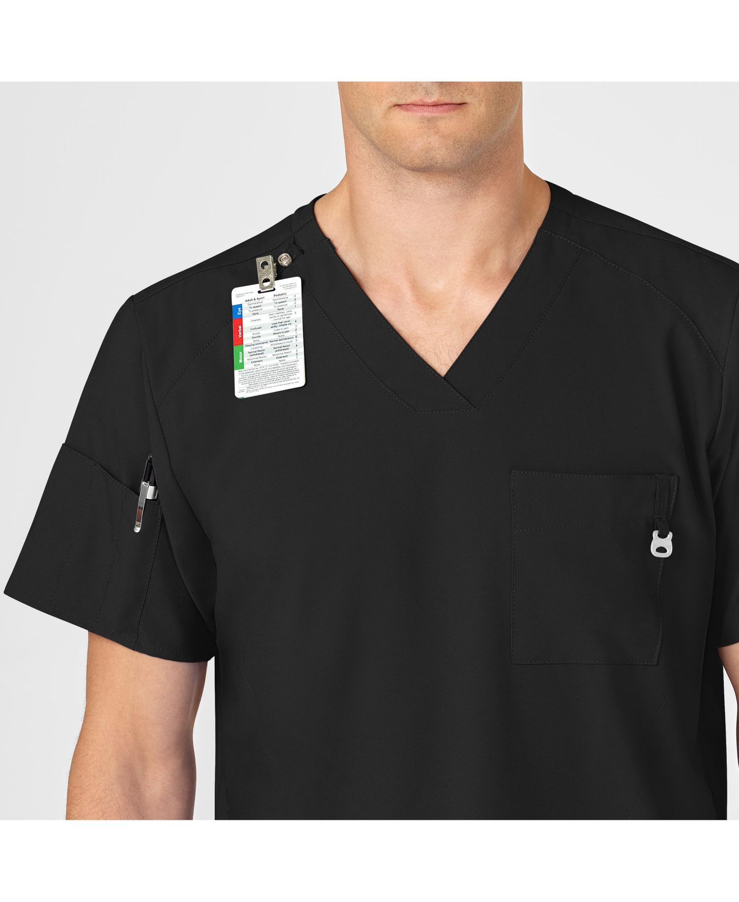 Men's W123 V-Neck Scrub Top