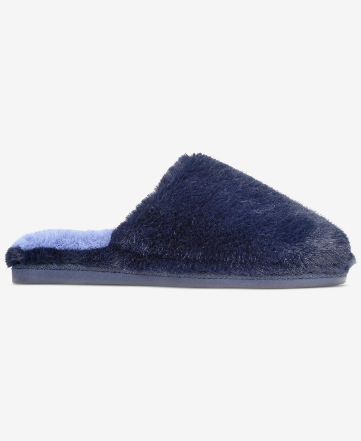 State Of Day Women's Boxed Two-tone Faux-fur Slide Slippers, Macy's Exclusive In Multi