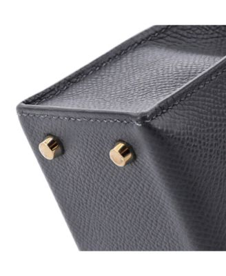 Pre-Owned Hermes Kelly 20 Handbag Grey Epsom with Permabrass Hardware