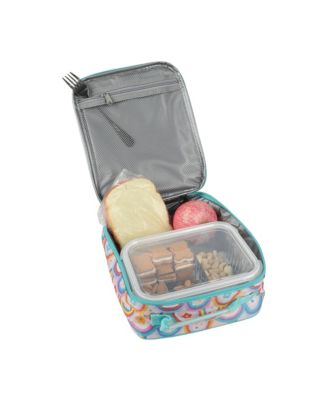 Colorful Rainbow Collage 2-Piece 16" Backpack & Lunch Kit Set