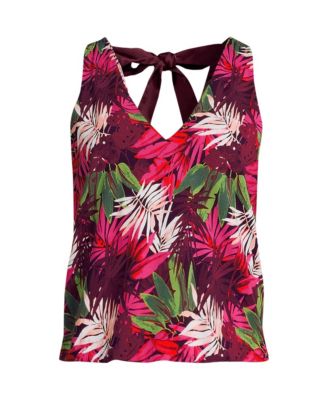 Women's Petite Lightweight Jersey Blouson Vneck Tank