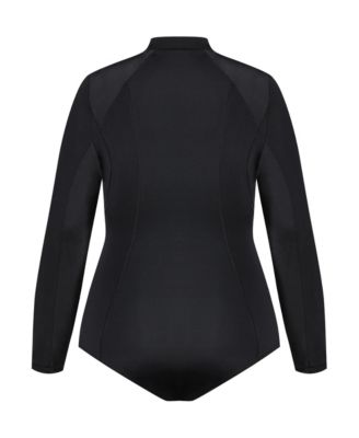 Plus Size Cancun Long Sleeve 1 Piece