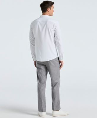 Men's Modern Fit Sharkskin Dress Pants