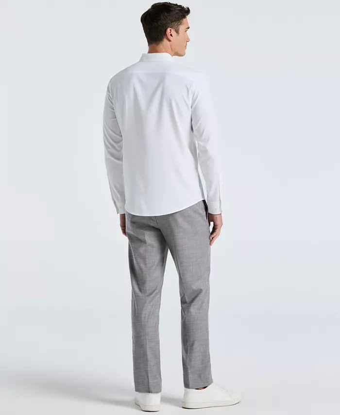 Men's Modern-Fit Sharkskin Dress Pants - thumbnail 8