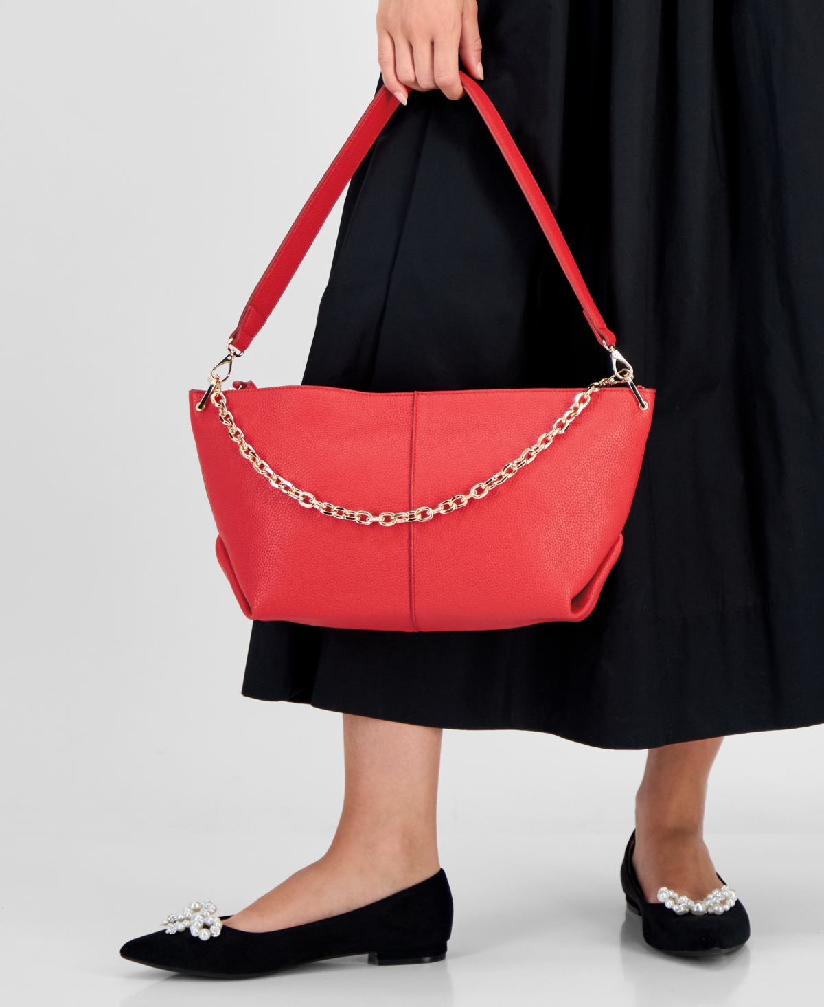 On 34th Harlaa Medium Shoulder Bag, Exclusively At Macy's In Red