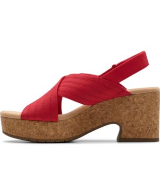 Collection Nerisa West Buckle Wedge Sandals