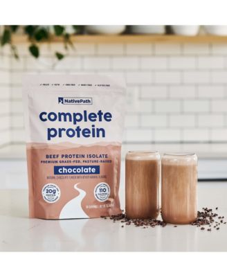 Complete Beef Protein Powder Isolate – 20g Protein, Chocolate Flavor, 30 Servings