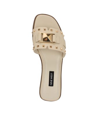 Women's Griyen Studded Flat Slide Sandals
