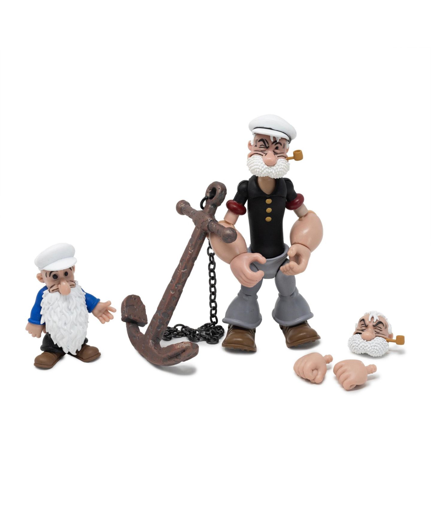 Детская фигурка Popeye Poopdeck Pappy 1:12 Scale Highly Articulated Collectible Action Figure, Ages 8+, цвет: Open Miscellaneous — фото 6