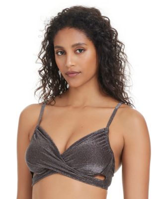 Bar III - Women's Shimmer Core Underwire Bikini Top, Exclusively at Macy's