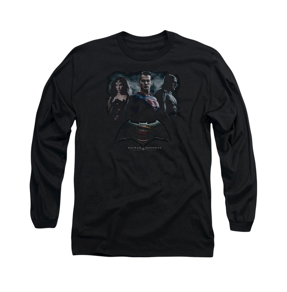 Men's The Crew Long Sleeve Adult Tee / T-Shirt - Black
