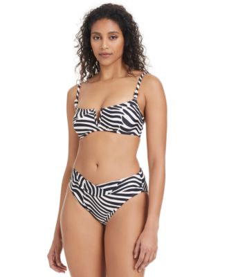 Bar Iii Womens Wild One V Wire Bikini Top Bottoms Exclusively At Macys In Gray