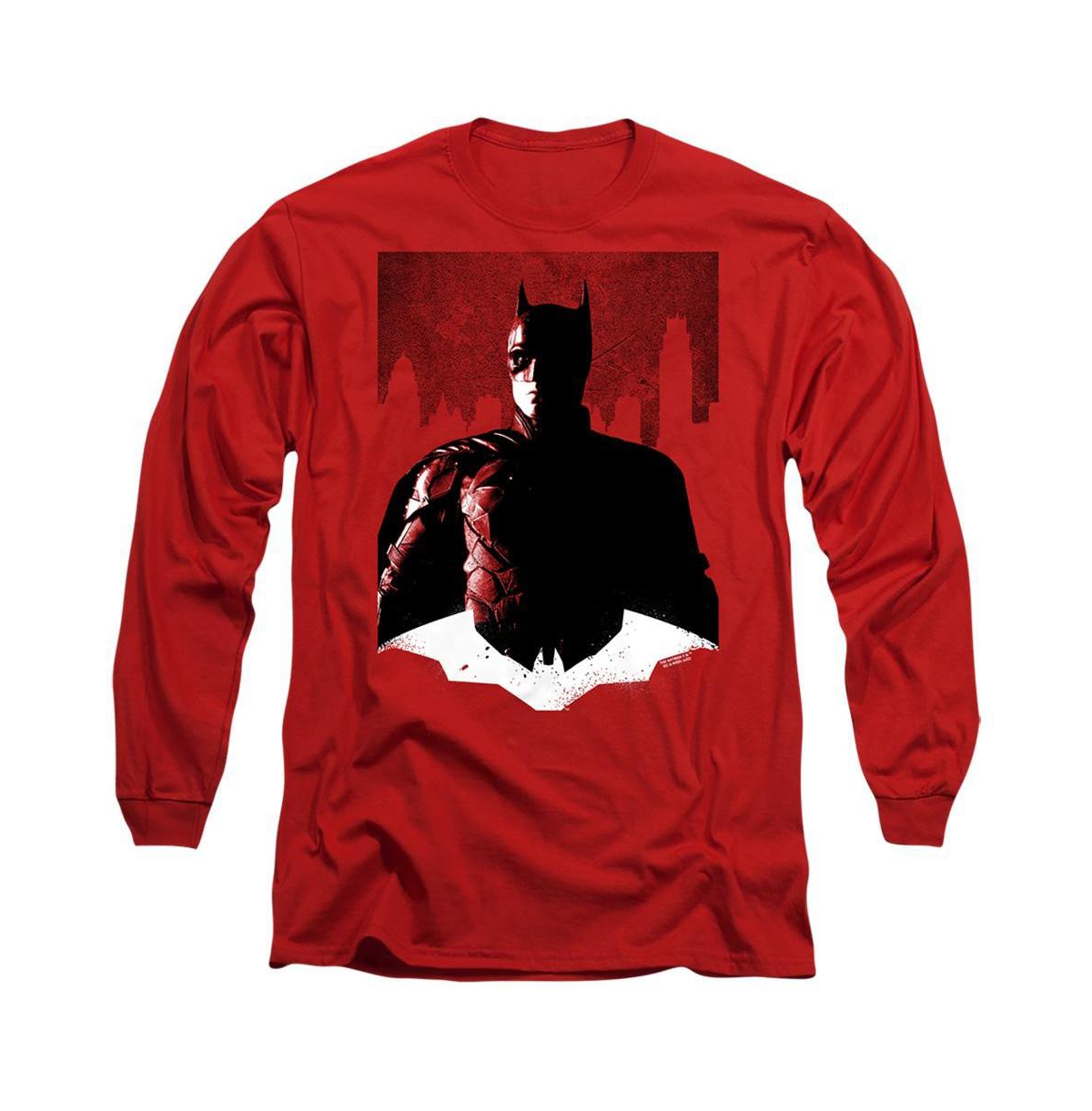 Men's The Noir Long Sleeve Adult Tee / T-Shirt - Red