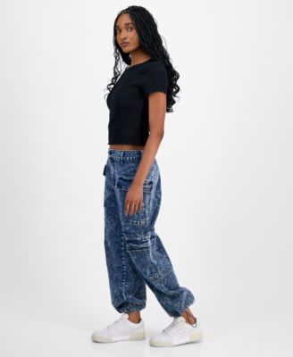 Juniors' Cargo Jogger Jeans