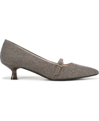 Women's Madelyn Mary Jane Pointed Toe Kitten Heel Pumps