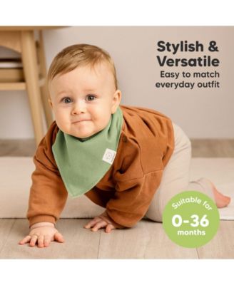 10pk Baby Bandana Bibs, Cotton Baby Drool Bibs for Baby Boy, Girl, Baby Bibs for Infant, Newborn