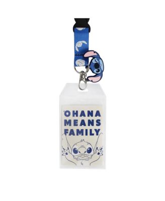 Stitch Ohana Means Family Blue 22" Lanyard
