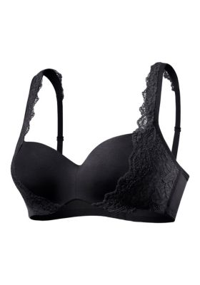 Women's Lace Detail Seamless T-Shirt Bra