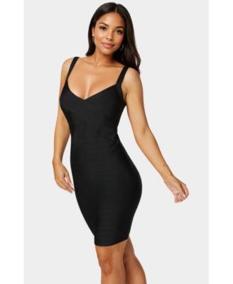 Women's V-Neck Strap Bandage Dress