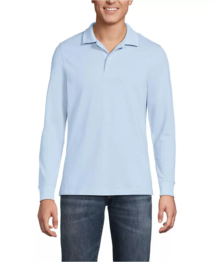 Men's Long Sleeve Mesh Polo Shirt - thumbnail 9