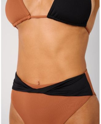 Women's Belted Twist High Rise Bottom