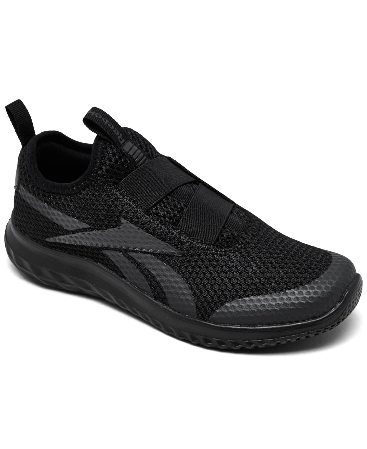 Кроссовки Reebok Rush Runner Slip-On для мальчиков, цвет: Чёрный — фото 1