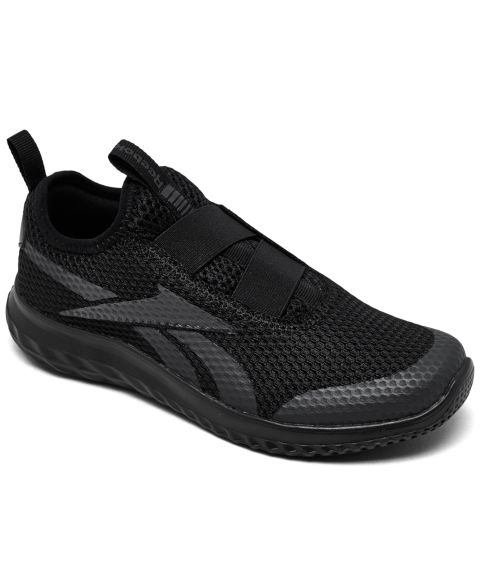 Кроссовки Reebok Rush Runner Slip-On для мальчиков, цвет: Чёрный
