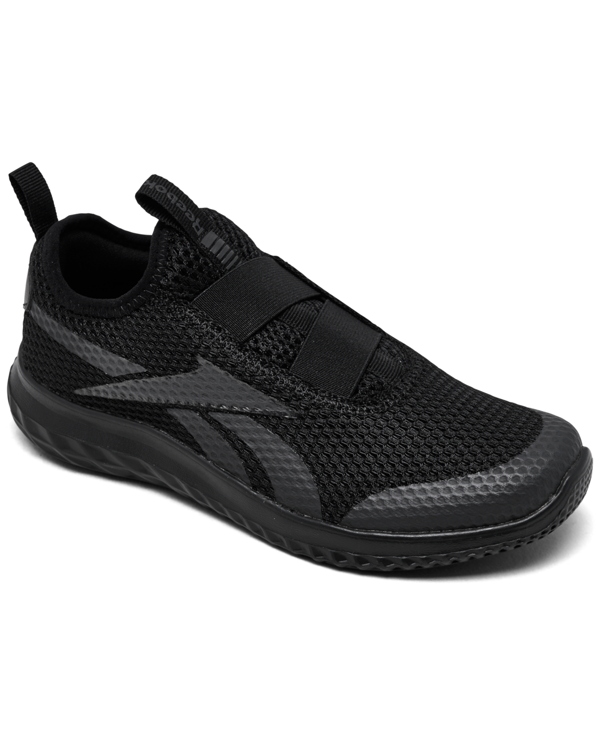 Reebok Little Kids Rush Runner Slip-on Casual Sneakers From Finish Line In Black