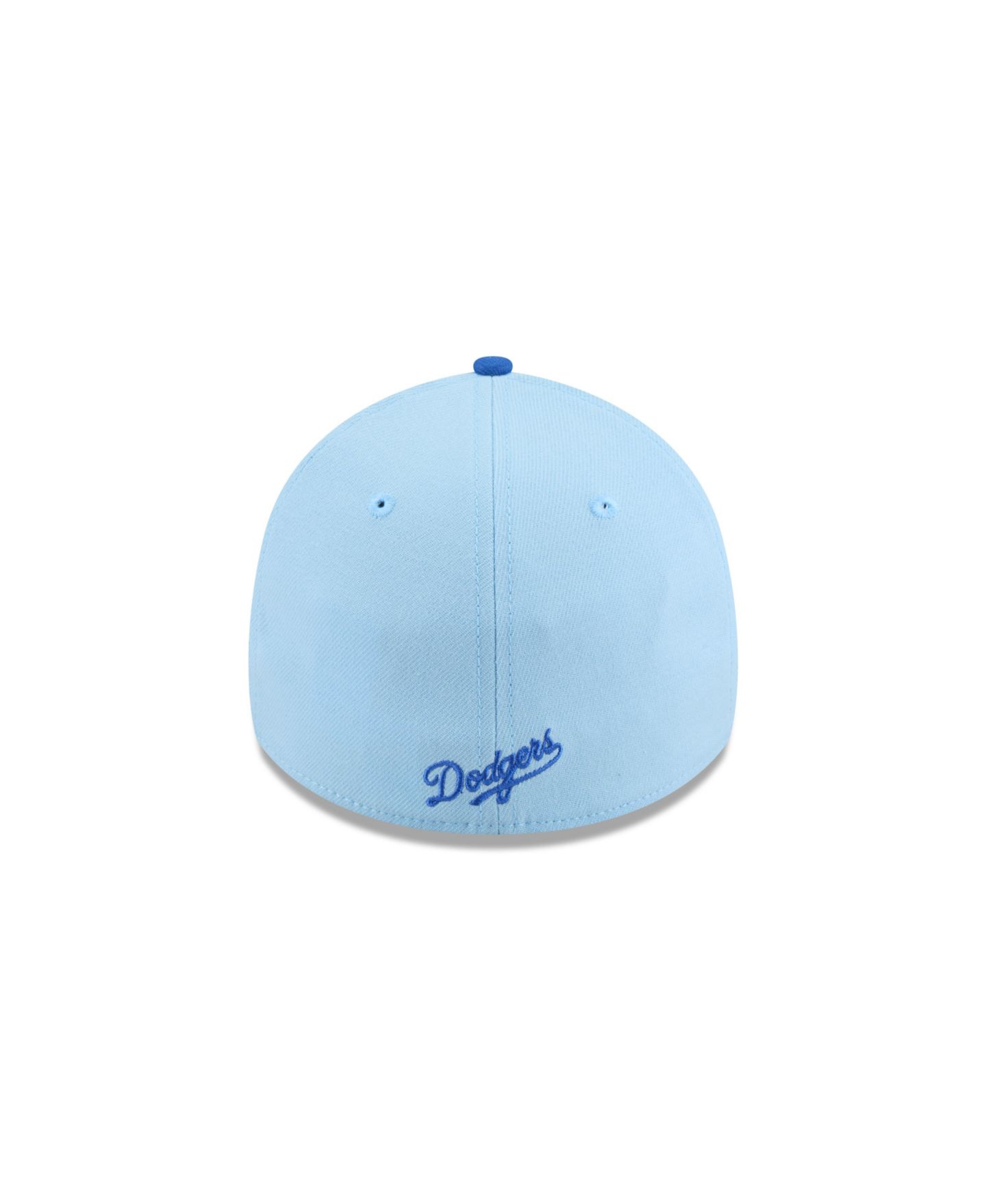 Мужская кепка New Era Light Blue/Blue Los Angeles Dodgers 2025 Fourth of July 39THIRTY Flex Hat — фото 3