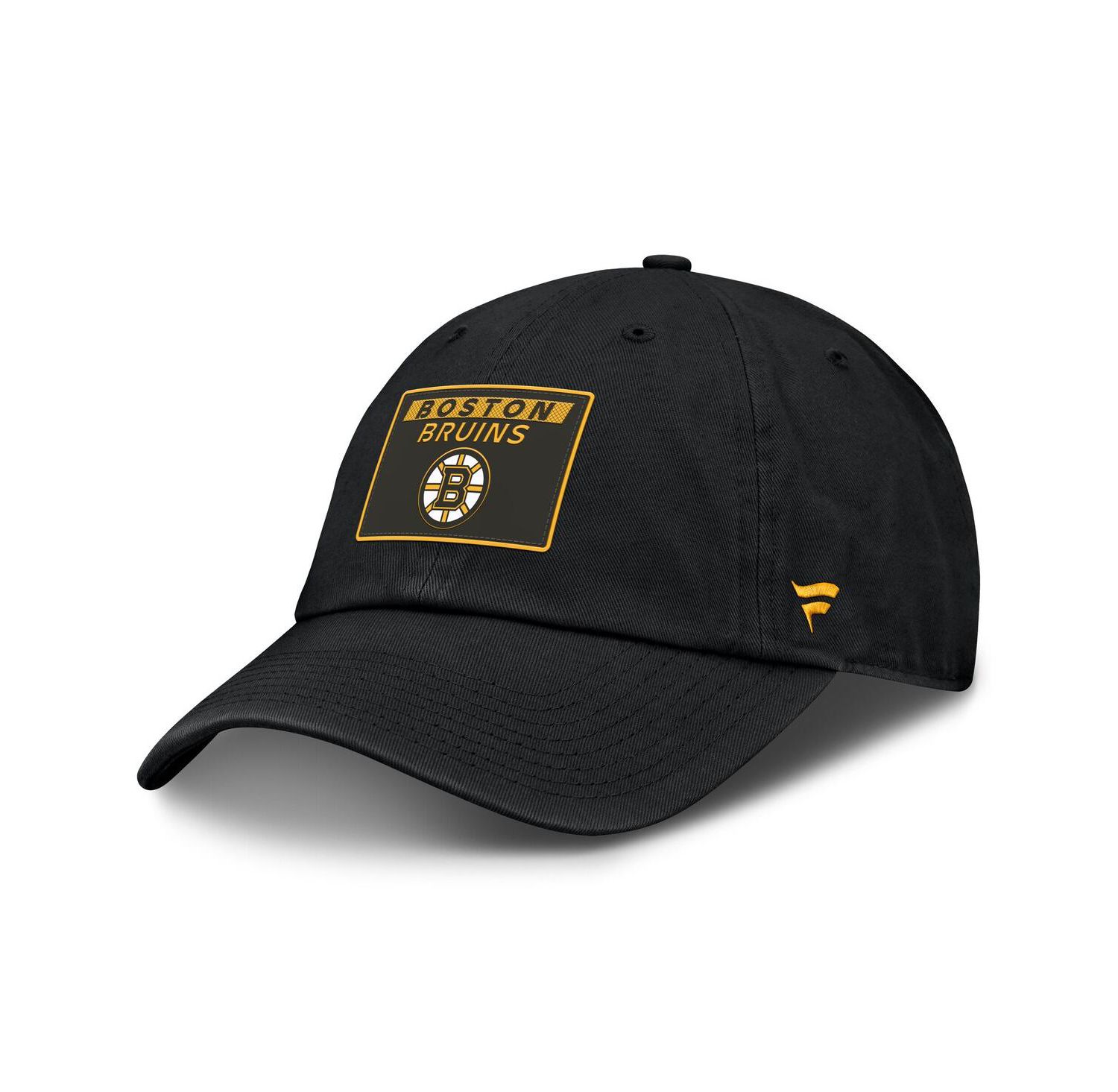 Men's Black Boston Bruins Authentic Pro Prime Adjustable Hat