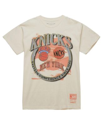 Men's Tan New York Knicks Hardwood Classics Vintage Soul Crown Jewels T-Shirt