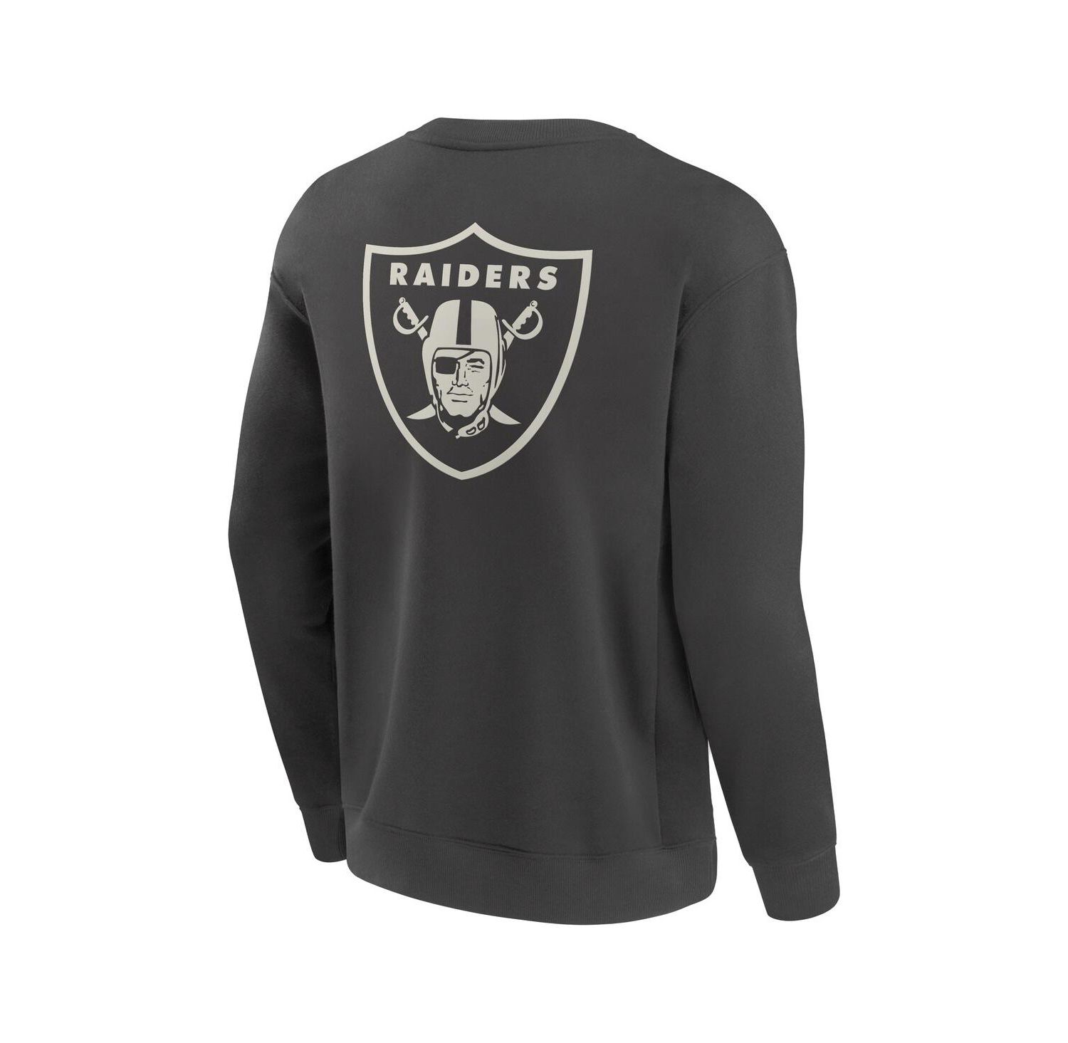 Men's Charcoal Las Vegas Raiders Elements Future Ground Lettering Pullover Sweatshirt