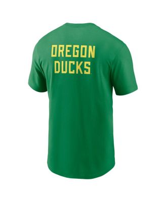 Men's Green Oregon Ducks 2-Hit Stacked T-Shirt