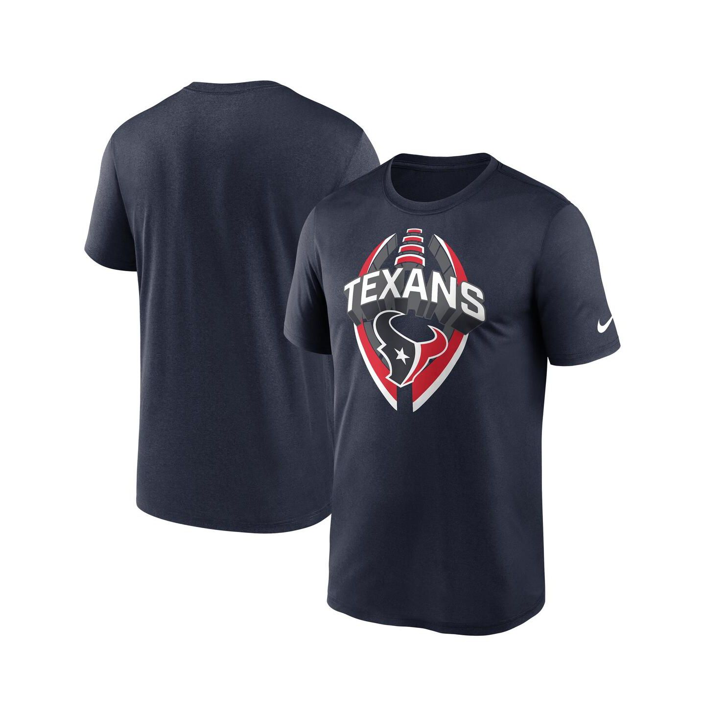 Мужская футболка Nike Navy Houston Texans Legend Icon Performance — фото 1
