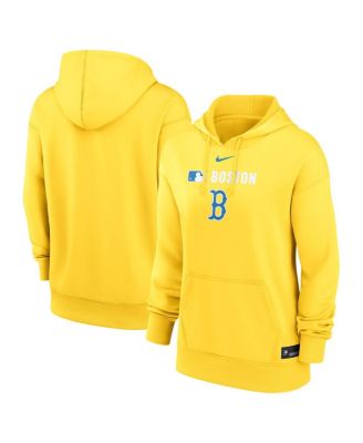 Nike - Women's Gold Boston Red Sox City Connect Authentic Collection Performance Pullover Hoodie