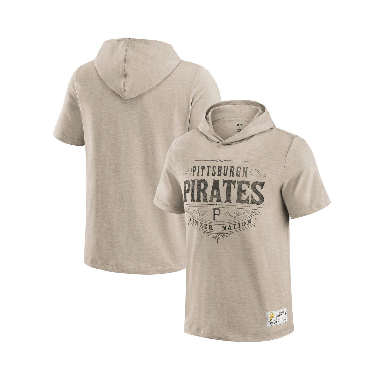 Мужская футболка Fanatics Darius Rucker Collection by Tan Pittsburgh Pirates Hooded — фото 1