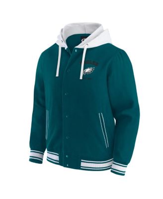 Darius Rucker Collection by Men's Midnight Green Philadelphia Eagles Full-Snap Hoodie Jacket