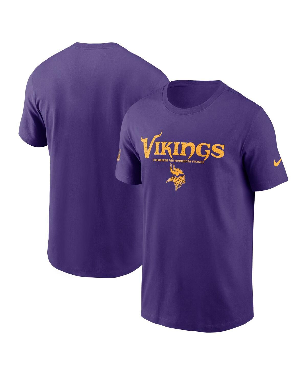 Мужская фиолетовая футболка Minnesota Vikings Sideline Performance T-Shirt