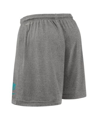 Men's Aqua Miami Dolphins Sideline Reversible Performance Shorts