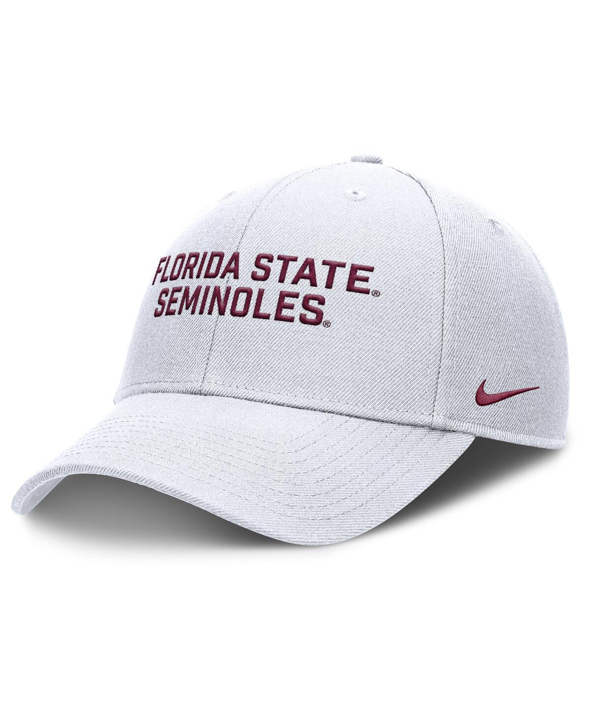 Men's White Florida State Seminoles Rise Practice Adjustable Hat - White
